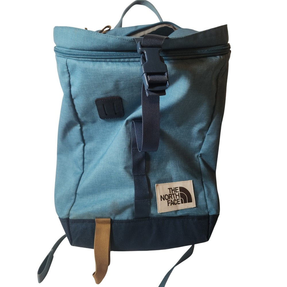 The North Face Lineage Rucksack Blue Navy Backpack‎ Top Load Laptop Sleeve